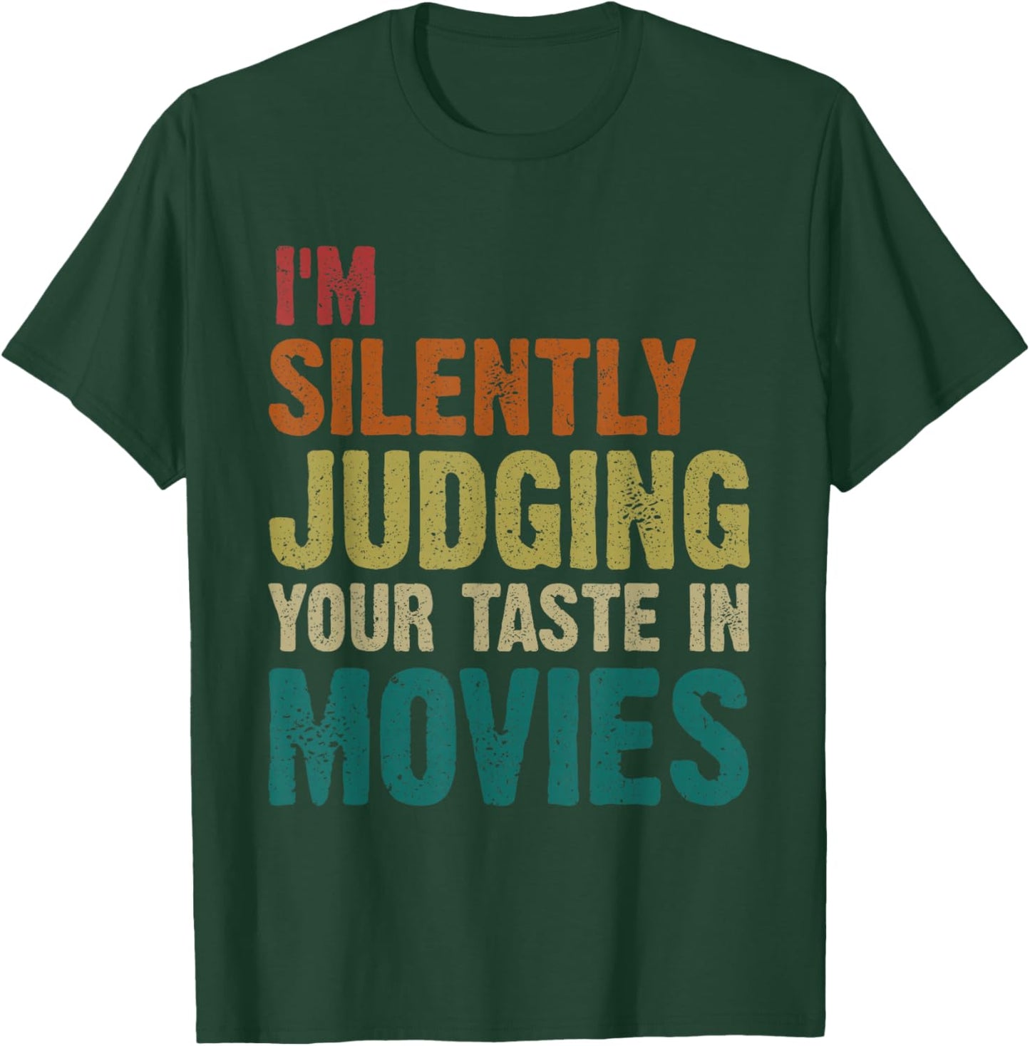 Judging Your Taste in Movies Motion Picture Fan Film Cinema , Small, Black T-Shirt - T-Shirt | Forest