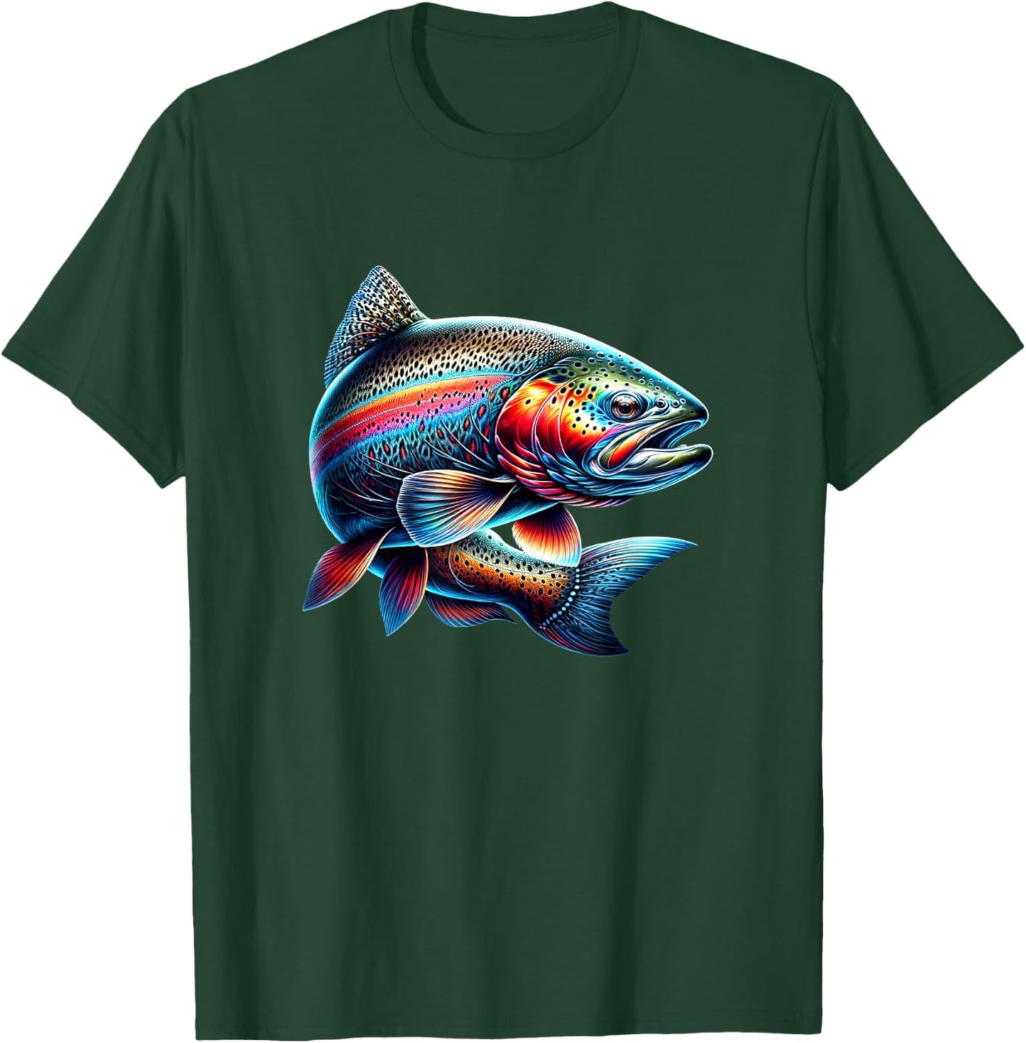 Rainbow Trout Fishing T-Shirt - T-Shirt | Forest