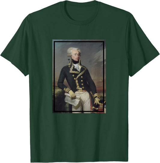 Marquis de Lafayette Portrait Painting (1834) T-Shirt - T-Shirt | Forest