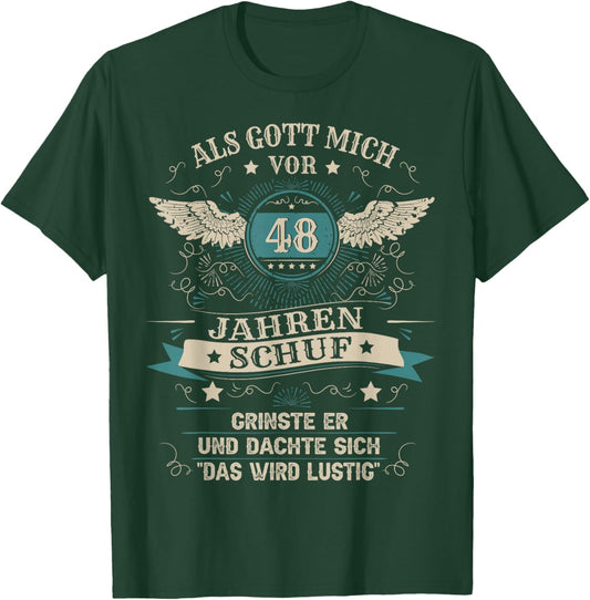 48. Geburtstag Mann Frau 48 Jahre 1978 Deko Lustig Geschenk T-Shirt - T-Shirt | Forest