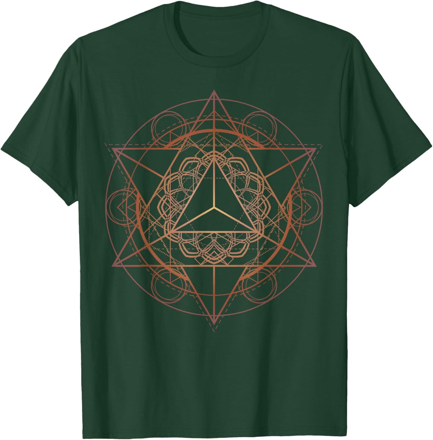 Sacred Geometry Star Tetrahedron Merkaba T-Shirt - T-Shirt | Forest
