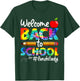 Welcome Back To School Lunch Lady Cafeteria Tie Dye Leopard T-Shirt - T-Shirt | Forest