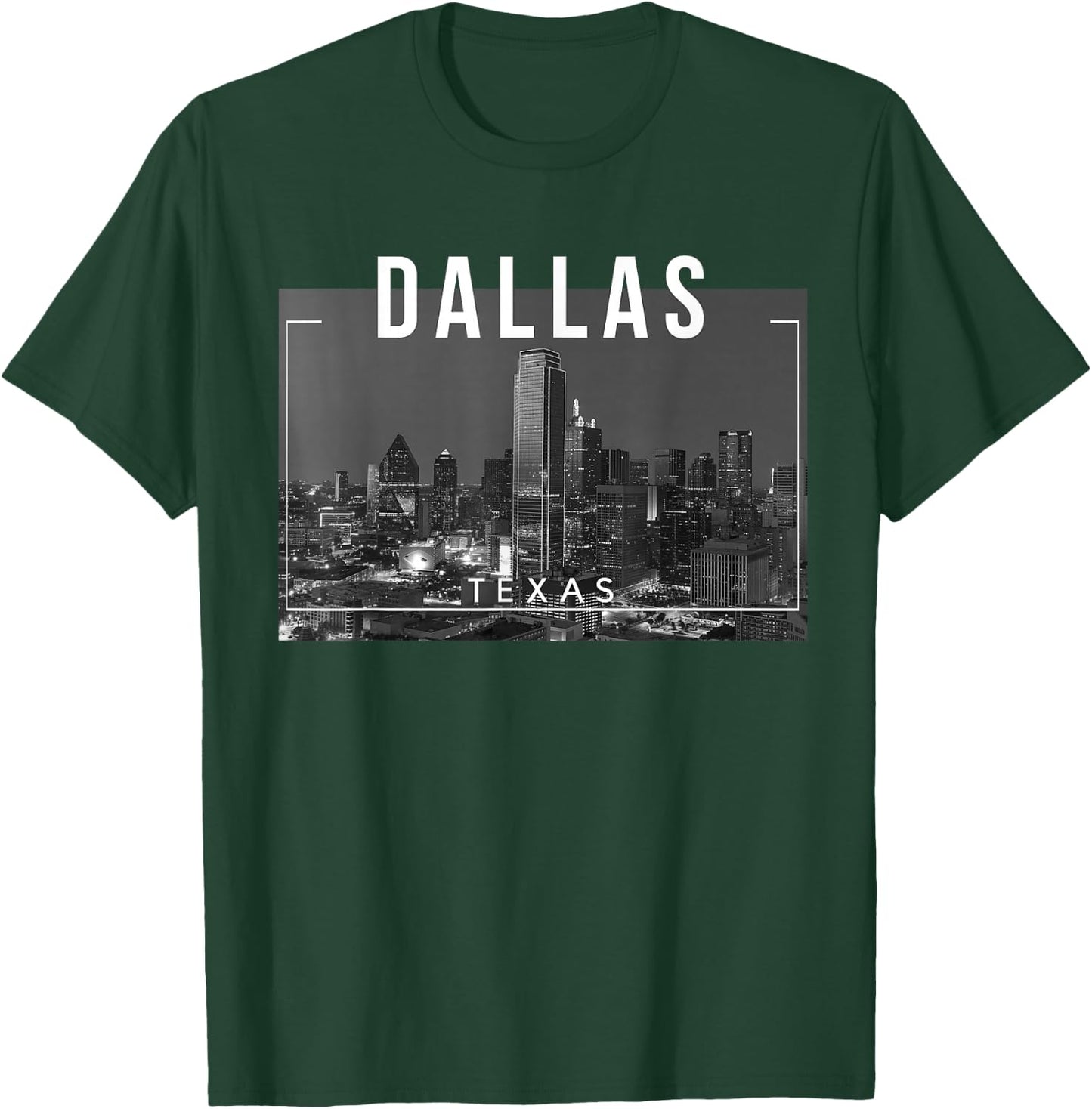Dallas Texas Skyline, Big D, D-Town T-Shirt - T-Shirt | Forest
