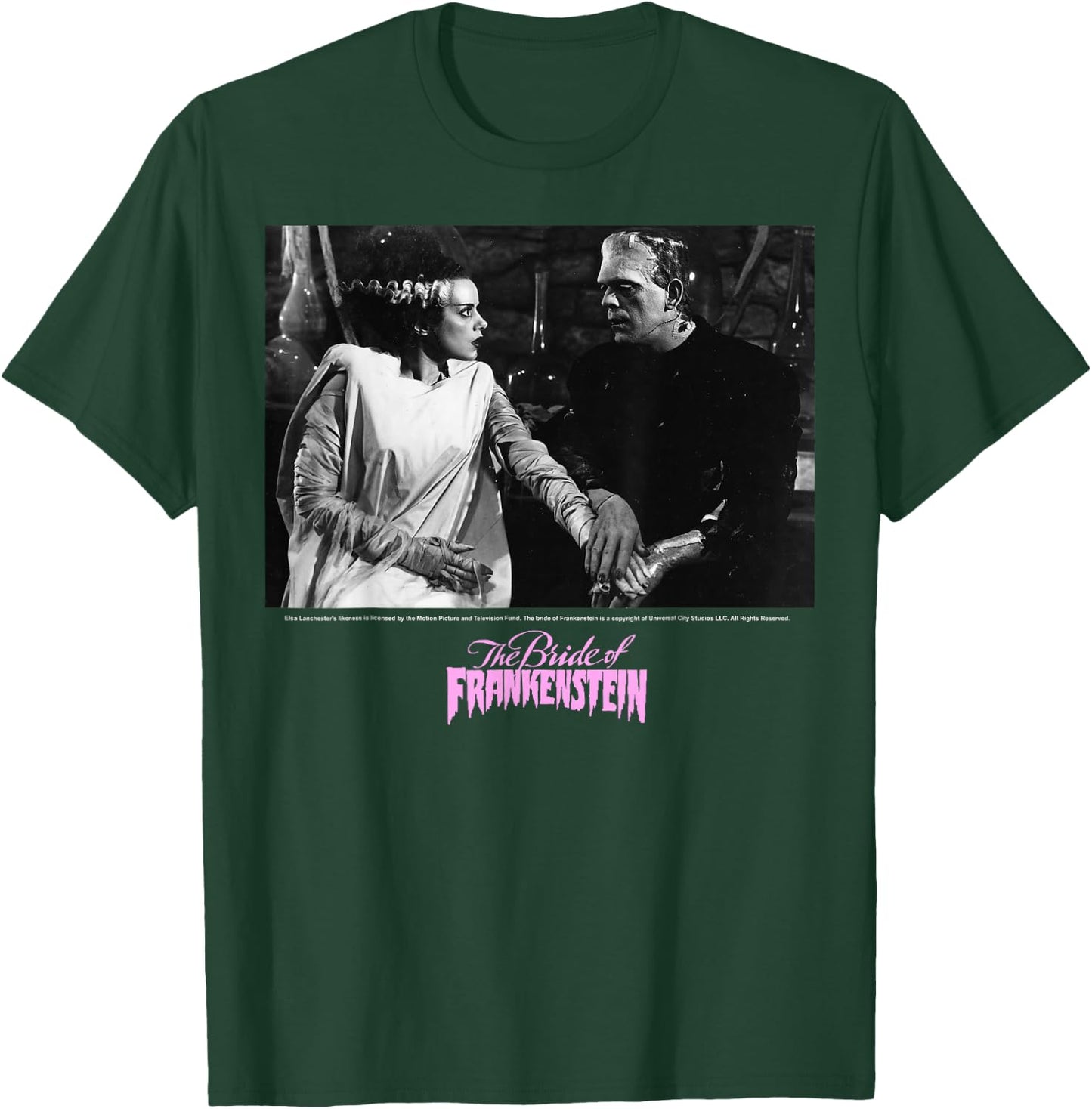 Universal Monsters The Bride Of Frankenstein Portrait T-Shirt - T-Shirt | Forest