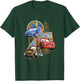 Disney Pixar Cars 2 London Italy Paris World Tour Postcards T-Shirt - T-Shirt | Forest