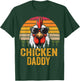 Chicken Daddy Vintage Rooster For Dad Farmer Fathers Day Men T-Shirt - T-Shirt | Forest