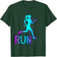 Running Girl for girls runners T-Shirt - T-Shirt | Forest