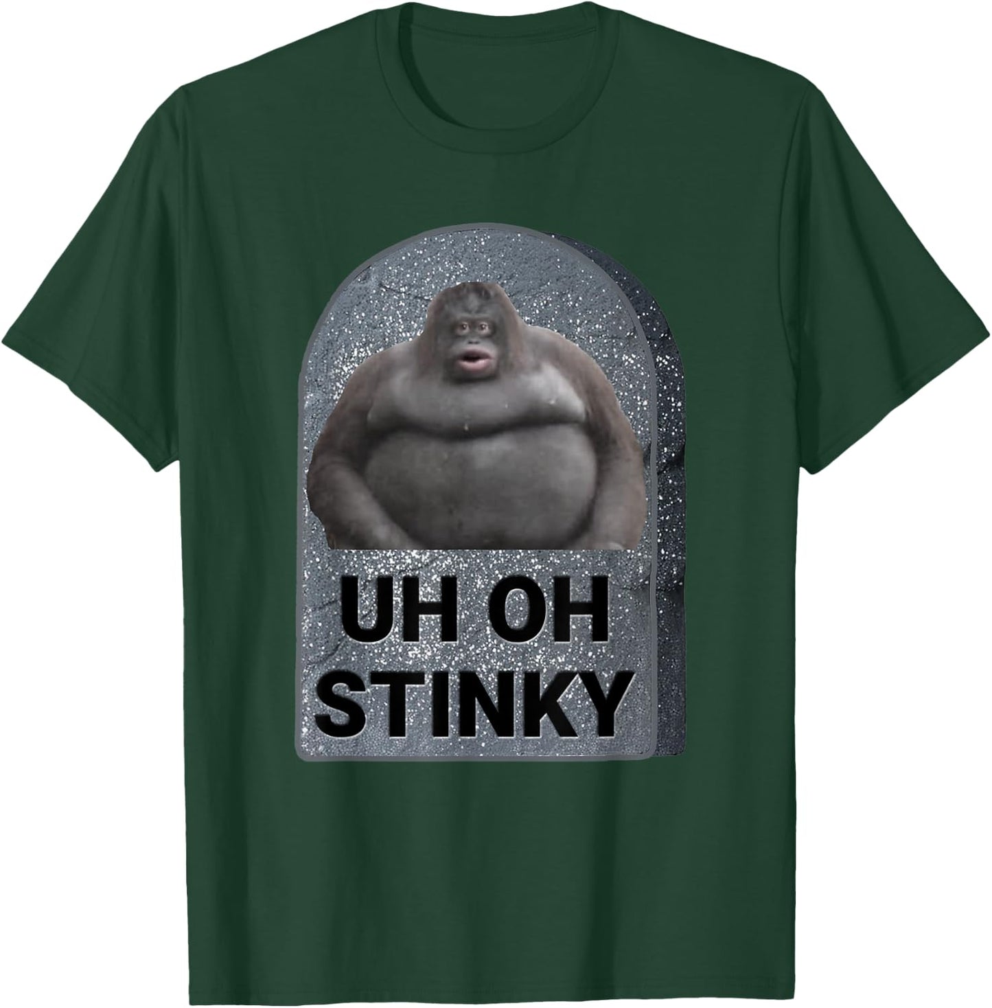 Uh Oh Stinky Poop Meme Tombstone Le Monke Halloween Costume T-Shirt - T-Shirt | Forest