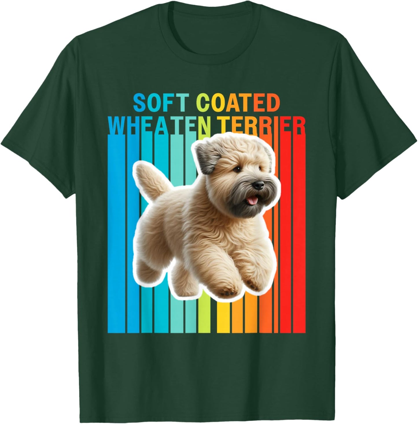 Colorful Soft Coated Wheaten Terrier T-Shirt - T-Shirt | Forest