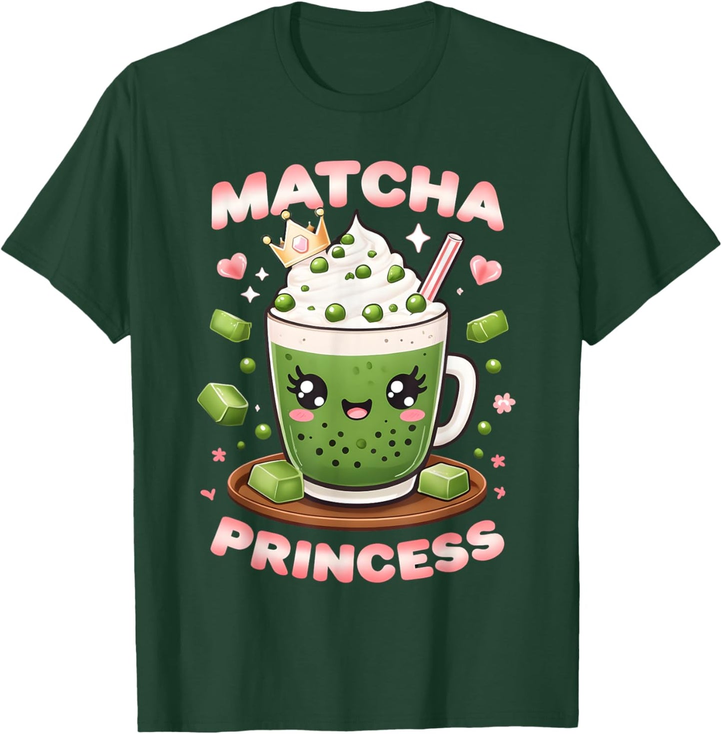 Best Matcha Art Women Tea Lovers Matcha Green T-Shirt - T-Shirt | Forest
