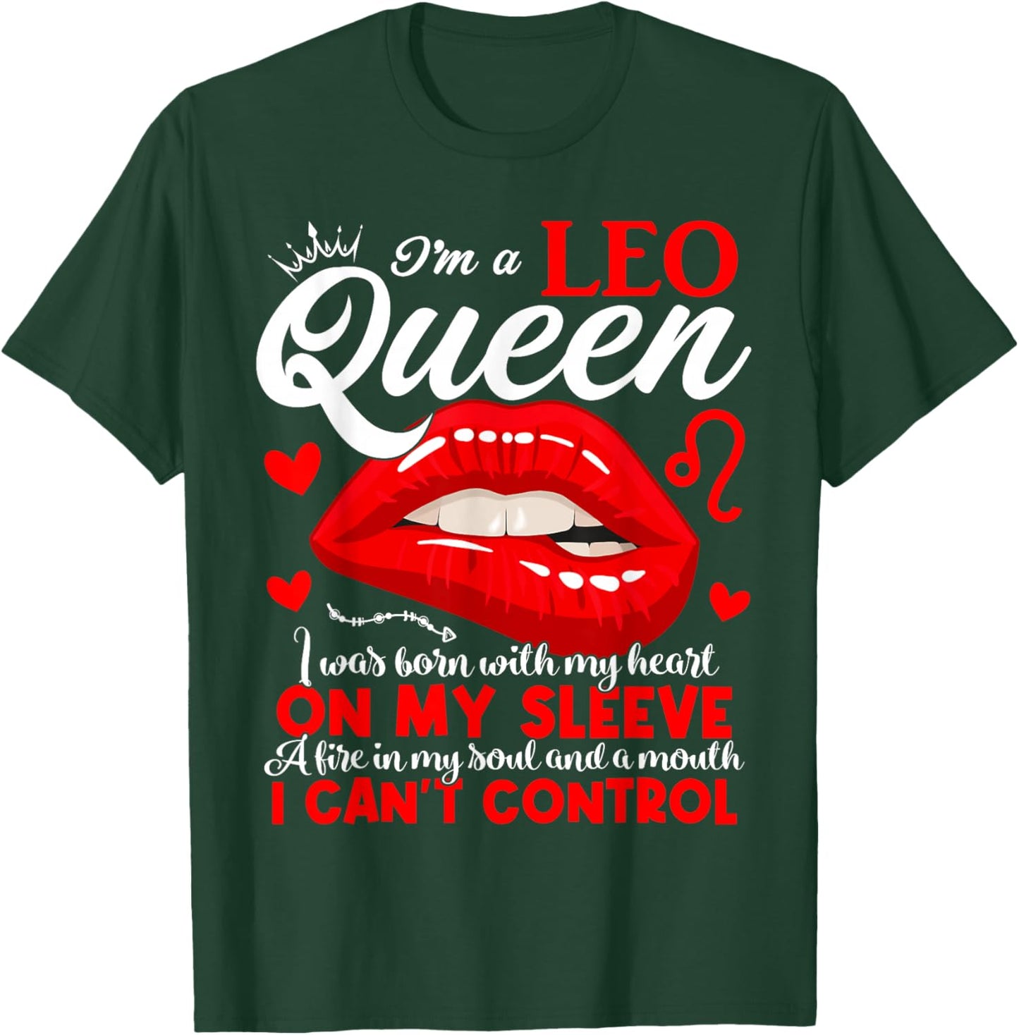 Leo Queen I'm Stronger July August Birthday Leo Zodiac Sign T-Shirt - T-Shirt | Forest