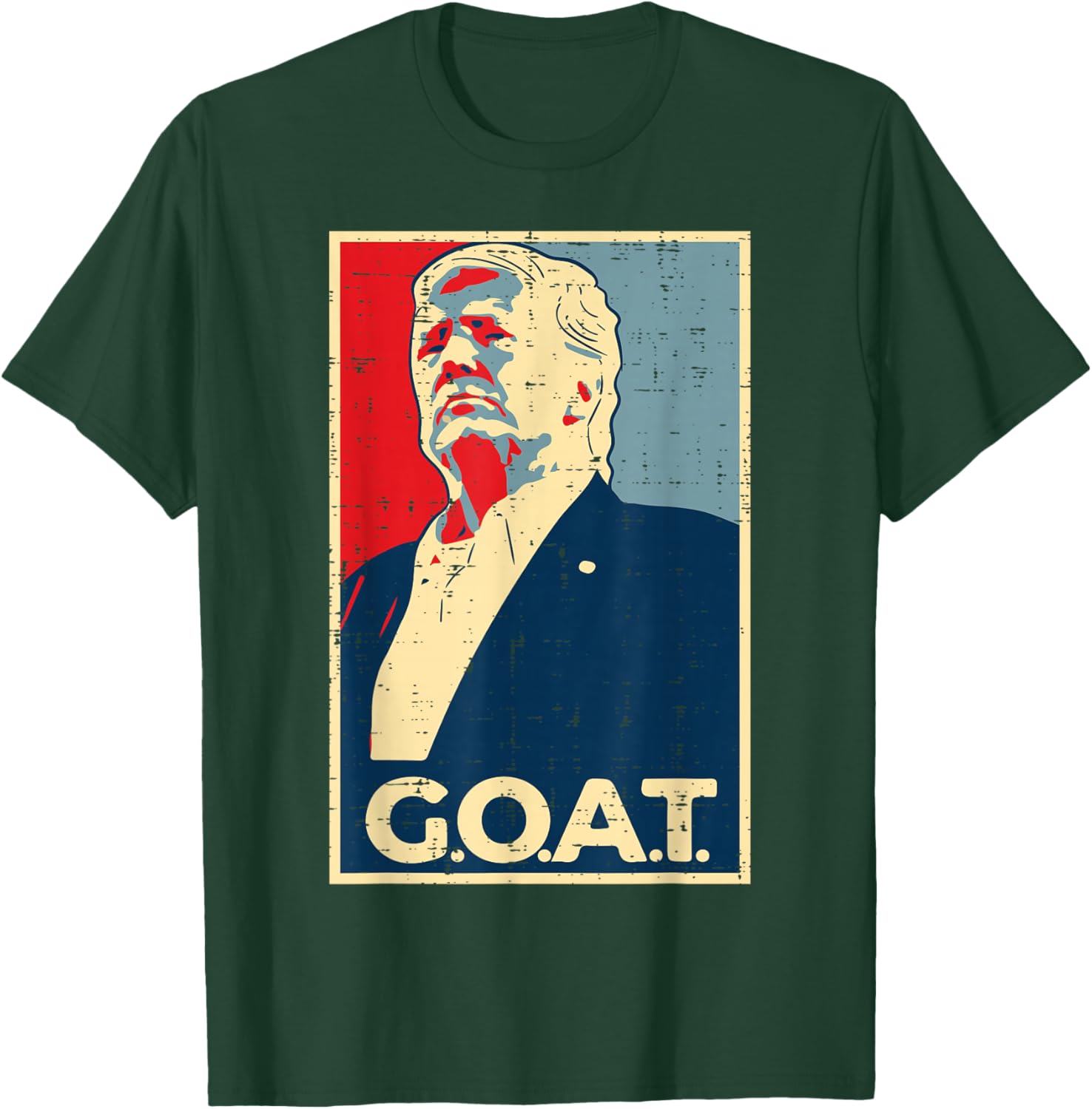 Goat Trump Poster 2024 T-Shirt - T-Shirt | Forest
