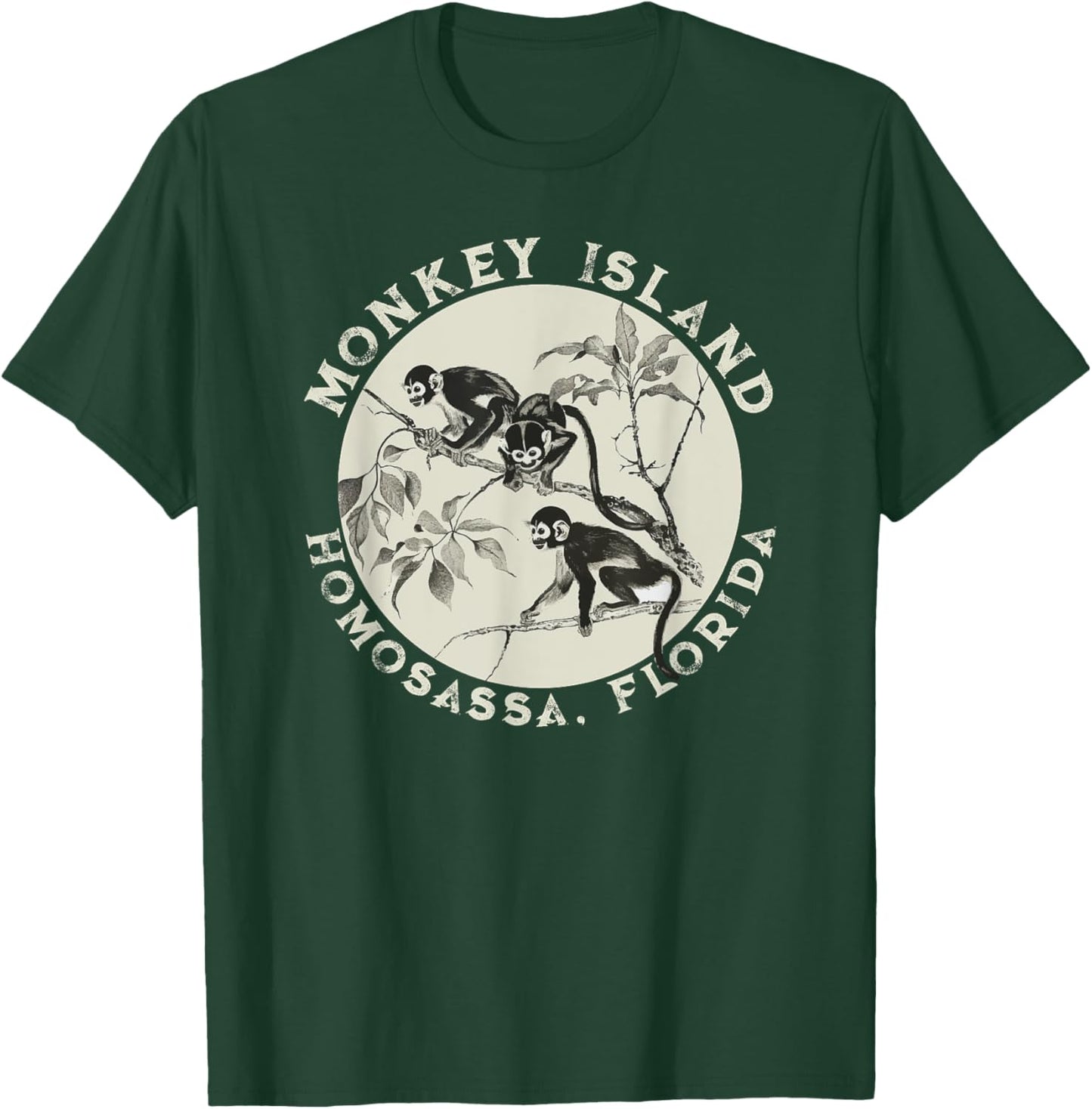 Homosassa Florida Island Of The Spider Monkeys T-Shirt - T-Shirt | Forest