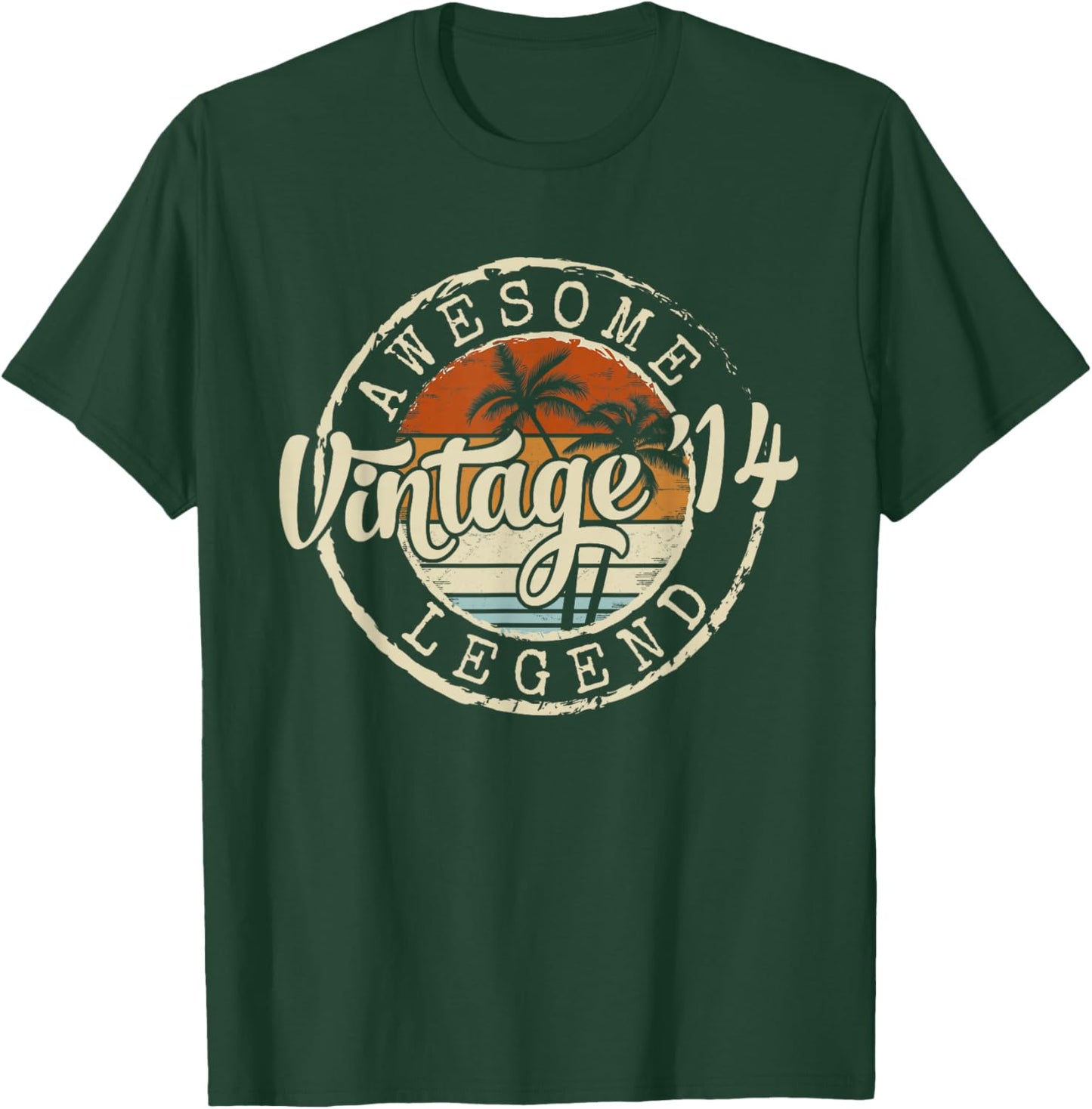 Vintage 2014 12yr 12th Birthday Gifts for Boys 12 Years Old T-Shirt - T-Shirt | Forest