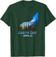 Wolf Lovers Earth Day 50th Anniversary April 22 Gift T-Shirt - T-Shirt | Forest