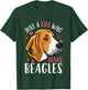 Kids Beagle Just A Girl Who Loves Beagles Gift T-Shirt - T-Shirt | Forest