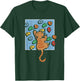 Funny Cat Climber | Climbing Wall | Bouldering Climb T-Shirt - T-Shirt | Forest