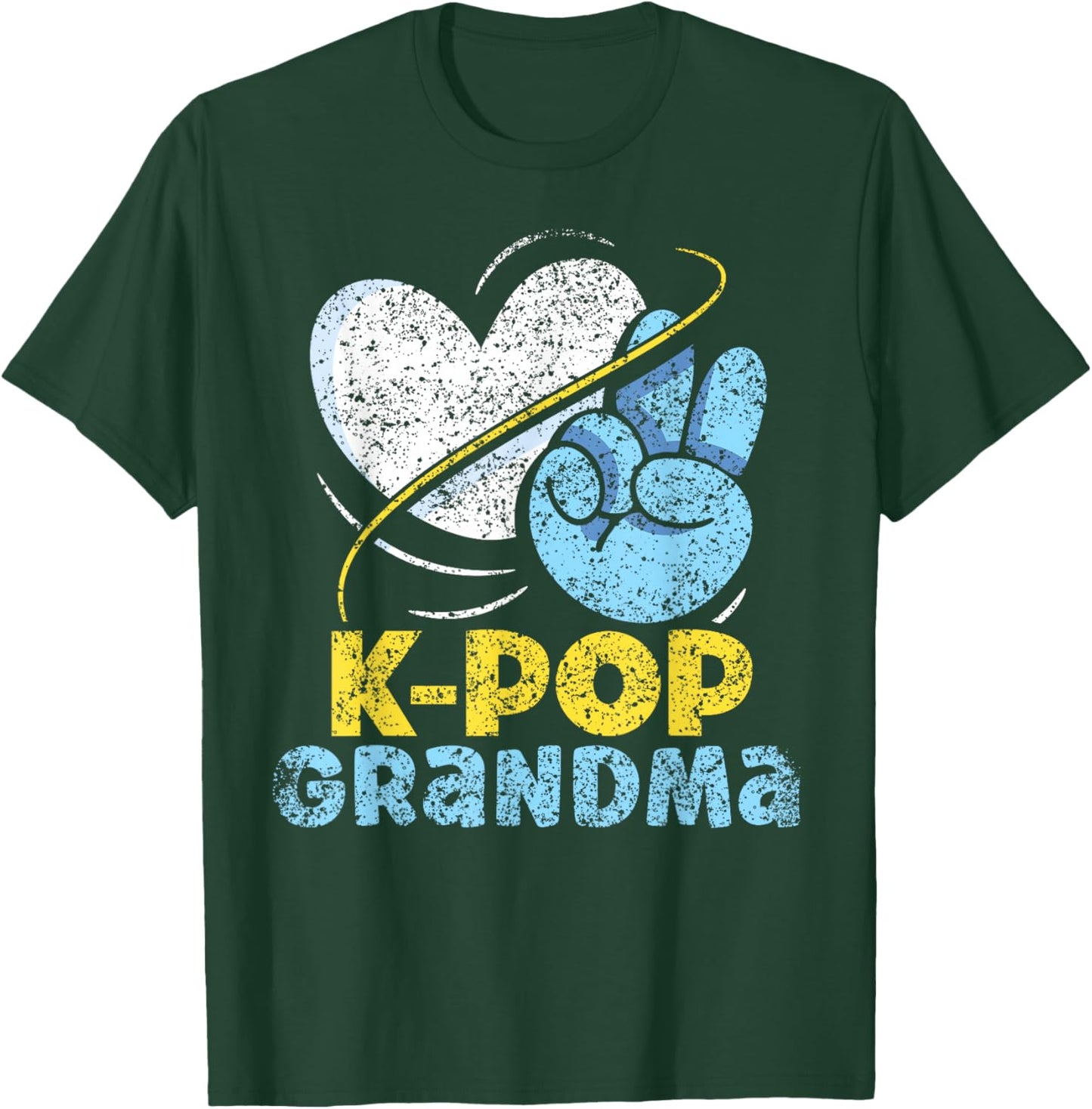 K-POP Grandma Lover Music Korean K-Pop Cute Grandmother T-Shirt - T-Shirt | Forest