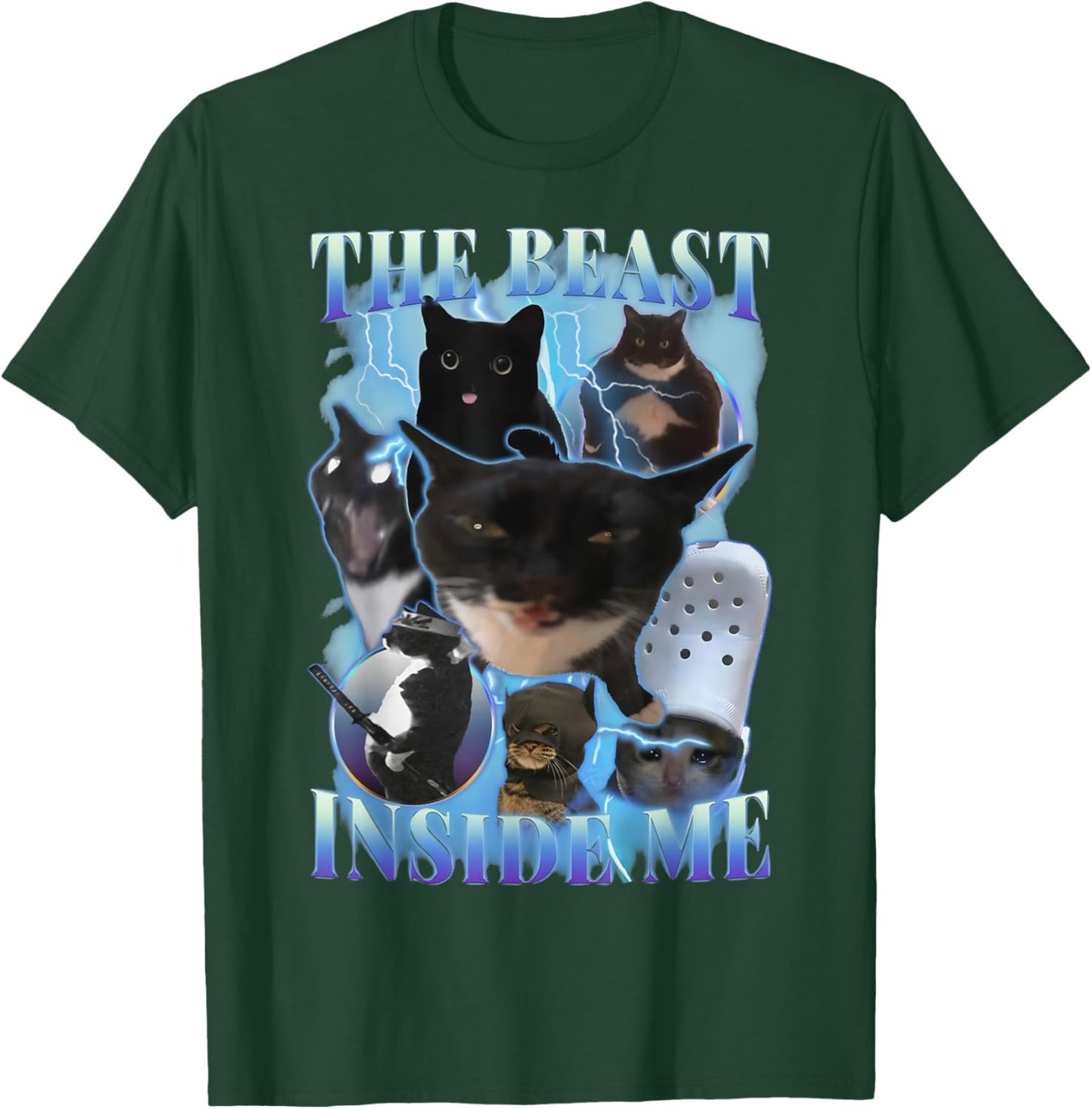 Funny Cat Meme Bootleg Sarcastic Quote The Beast Inside Me T-Shirt - T-Shirt | Forest