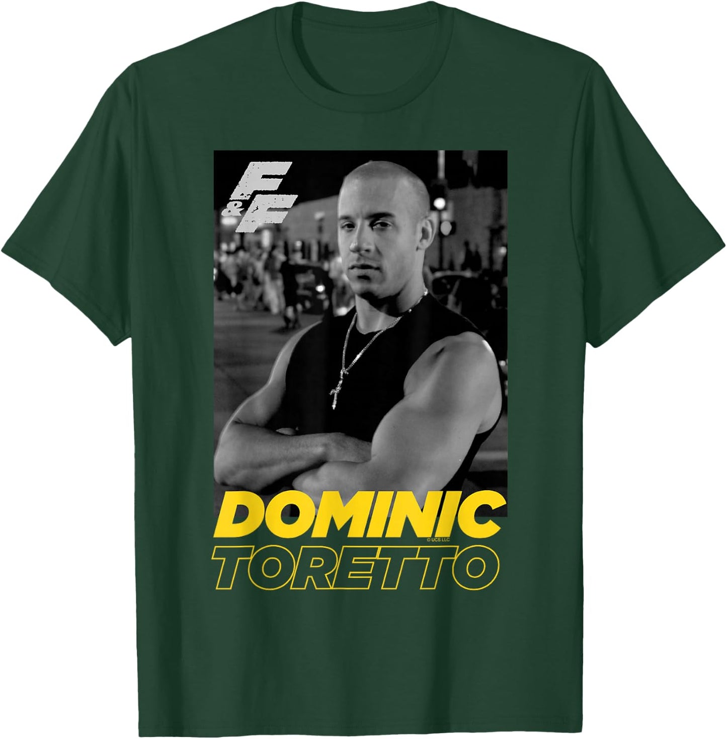 Fast & Furious Dominic Toretto Portrait Logo Small T-Shirt - T-Shirt | Forest