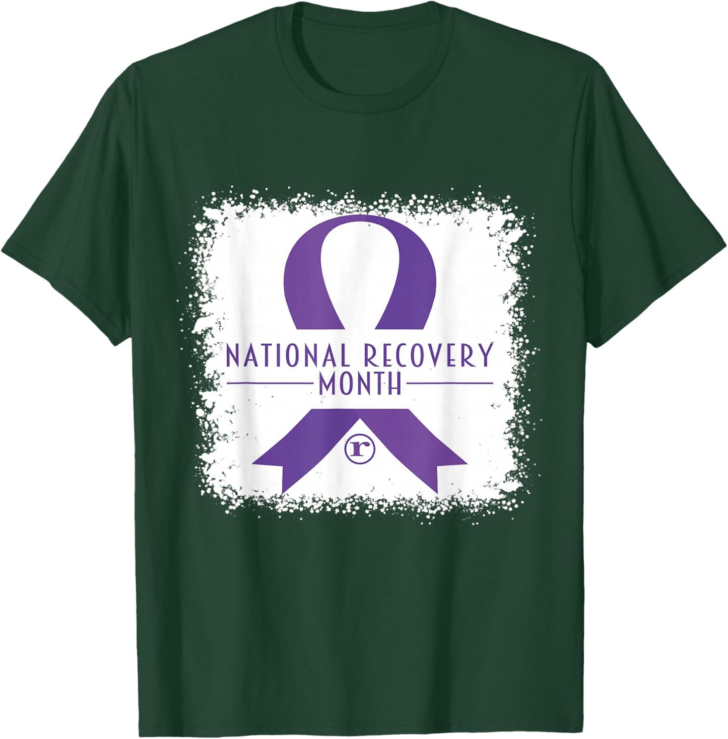 National Recovery Month Warrior Addiction Recovery Awareness T-Shirt - T-Shirt | Forest