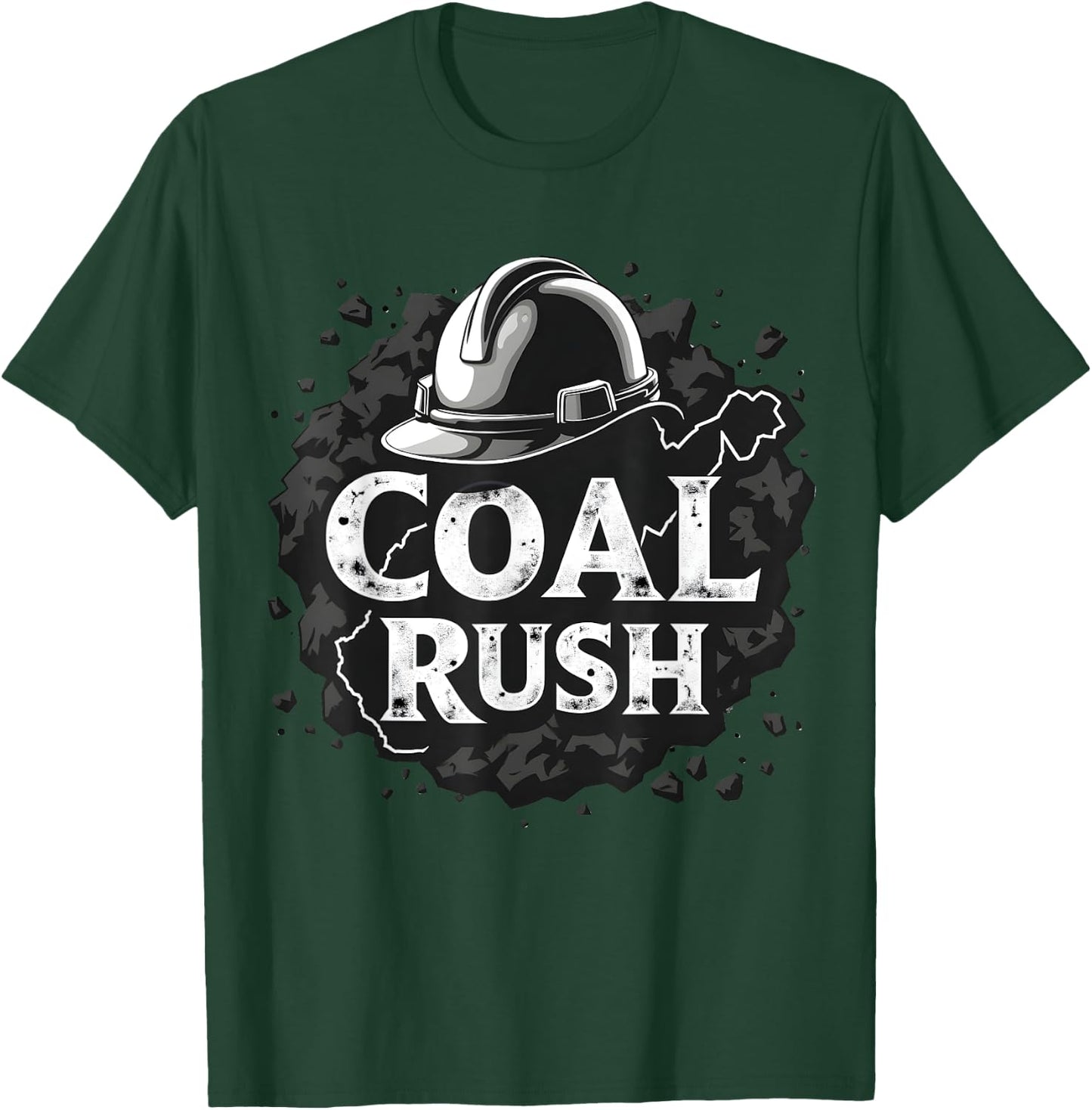 West Virginia Coal Rush Hard Hat Manufacturing Day Labor Day T-Shirt - T-Shirt | Forest