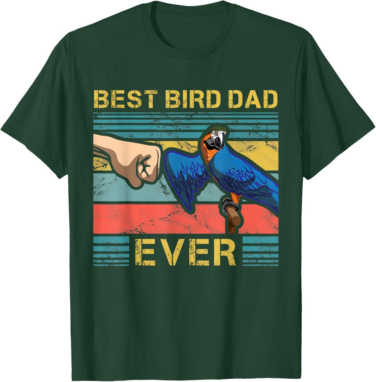 Parrot Dad Funny Parrot Enthusiast Birds Lover Father T-Shirt - T-Shirt | Forest