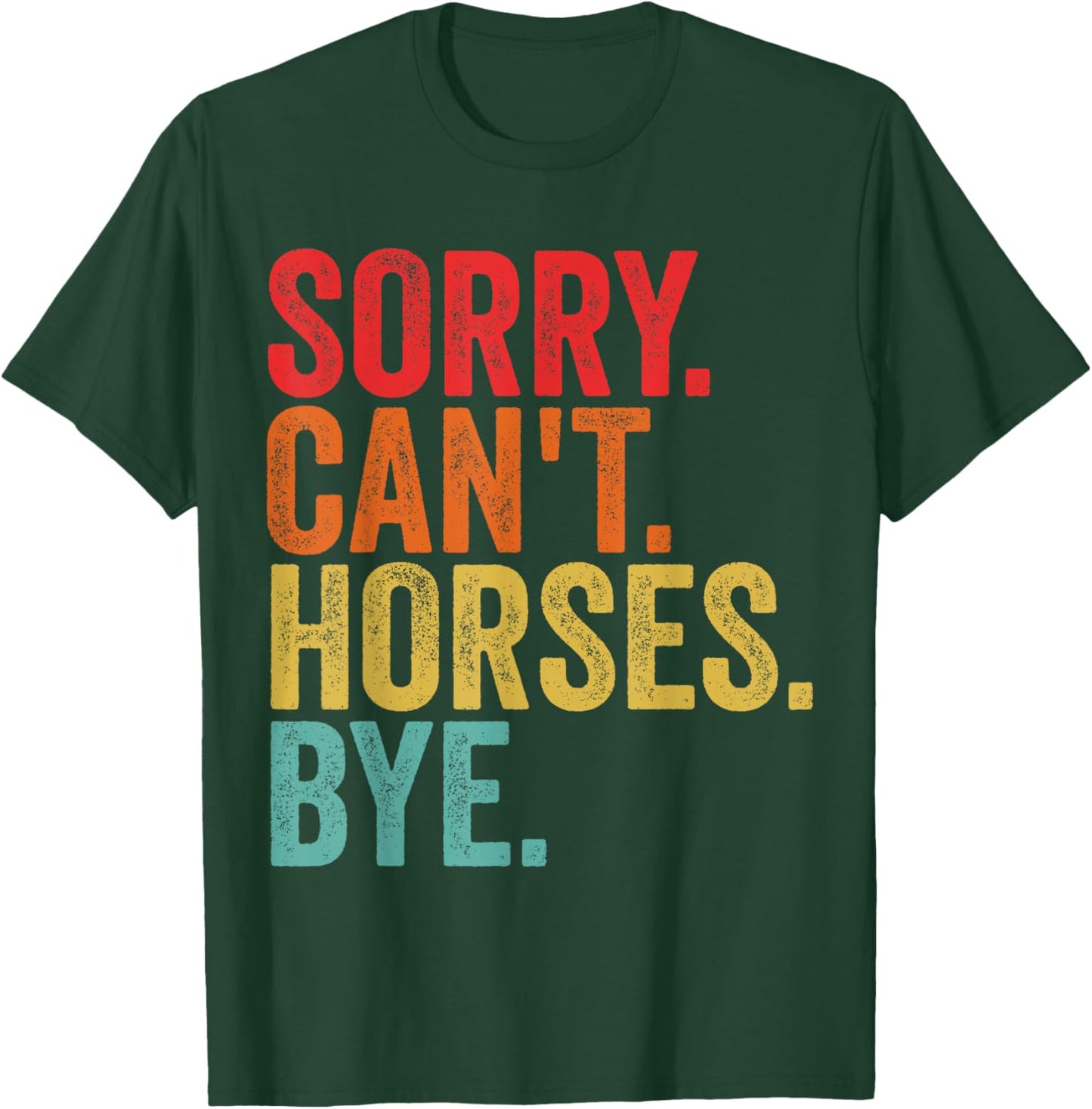 Funny Horse Shirt Women Boys or Girls T-Shirt - T-Shirt | Forest