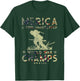 Merica 2 Time Undefeated World War Champs T-Shirt - T-Shirt | Forest