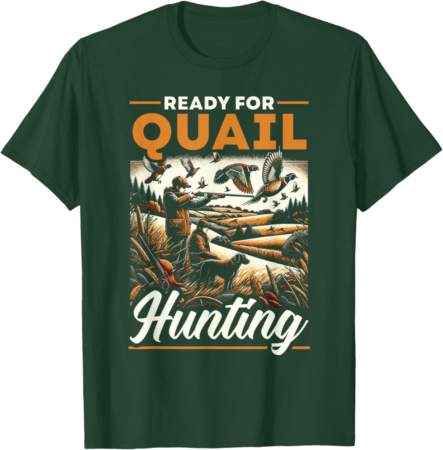 Quail Hunting Season Quail Shooting Bird Hunter T-Shirt - T-Shirt | Forest