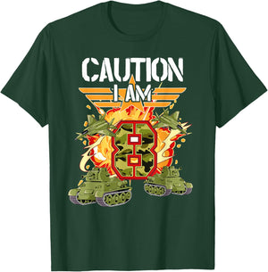 8th Birthday Army T-Shirt - T-Shirt | Forest
