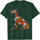 Skulls Carved Pumpkins Halloween Whippet Cute Shape T-Shirt - T-Shirt | Forest