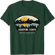 Whyitsme Design -Adults Vacation - Black, Small - Short Sleeve - - Modern - Distressed Design with Sunset Background - Harpers Ferry West Virginia Souvenir T-Shirt - T-Shirt | Forest