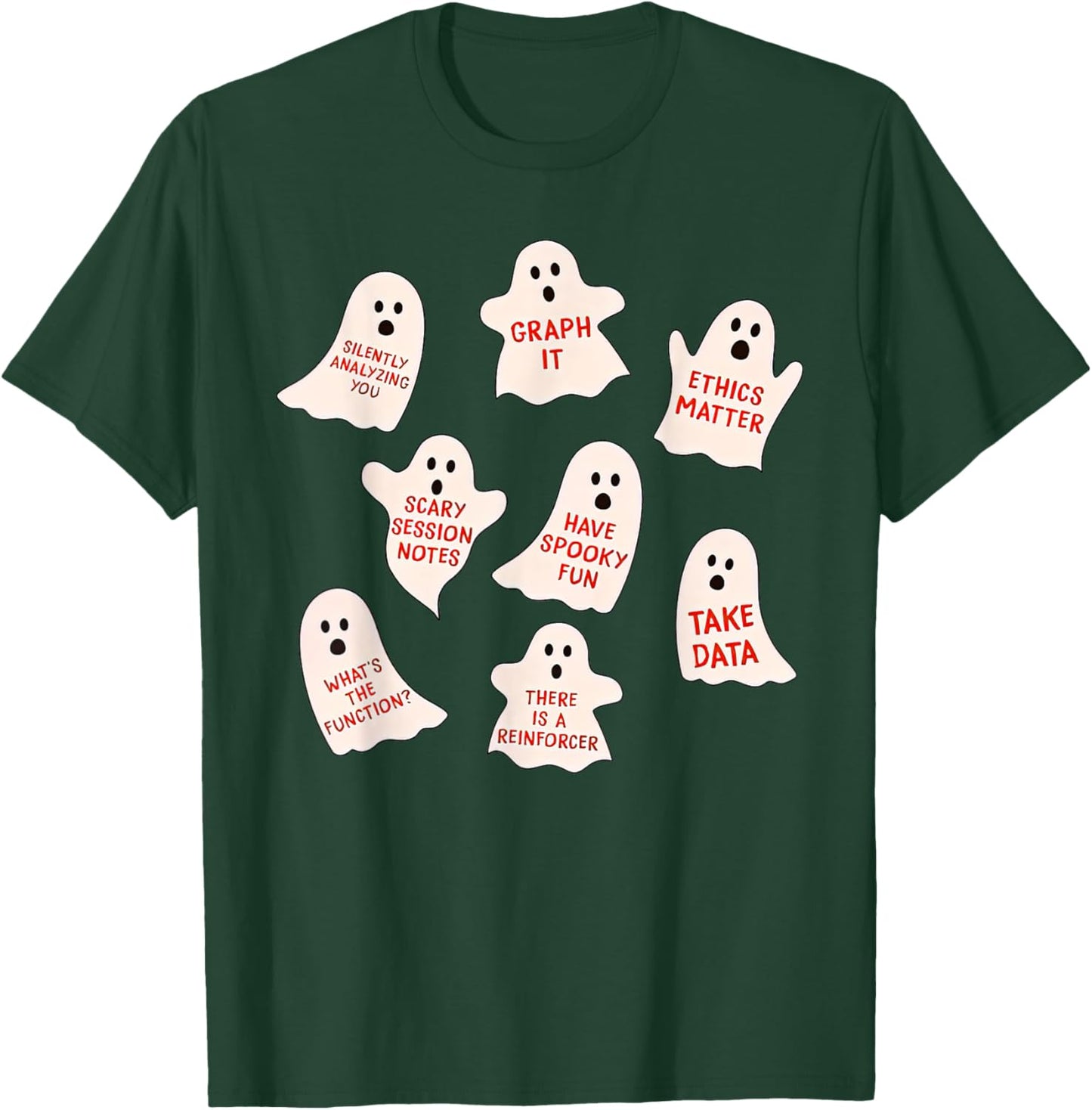 ABA Halloween Behavior Fall Applied Behavior Analysis T-Shirt - T-Shirt | Forest