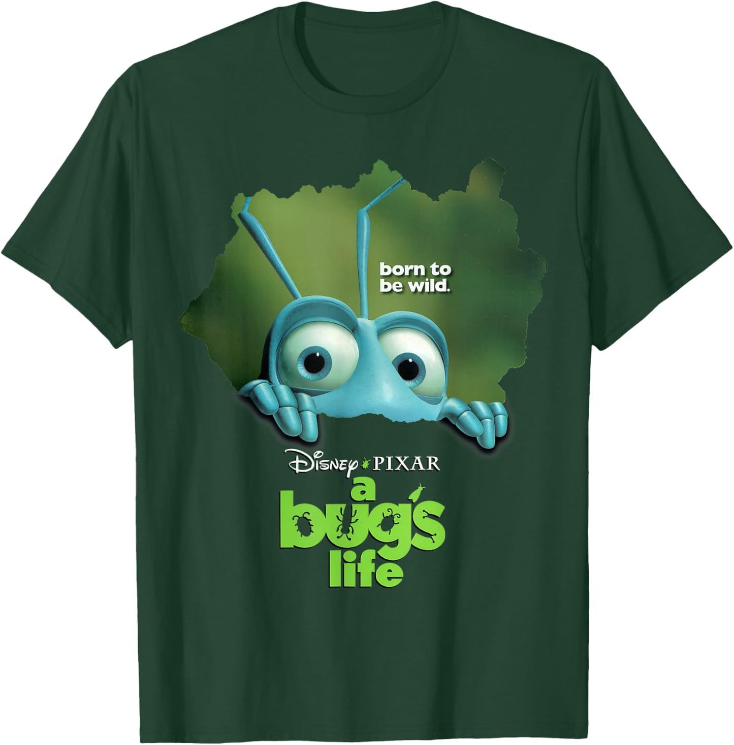 Disney Pixar A Bug's Life Flik Movie Poster Graphic T-Shirt - T-Shirt | Forest