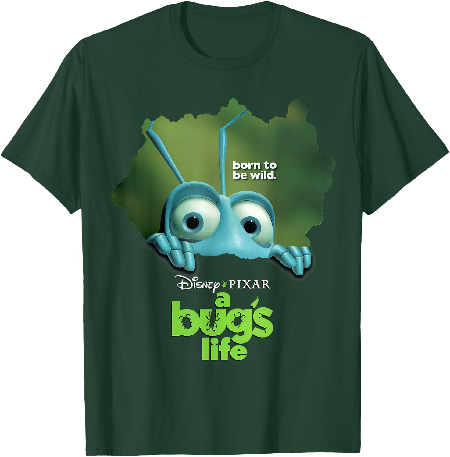 Disney Pixar A Bug's Life Flik Movie Poster Graphic T-Shirt - T-Shirt | Forest