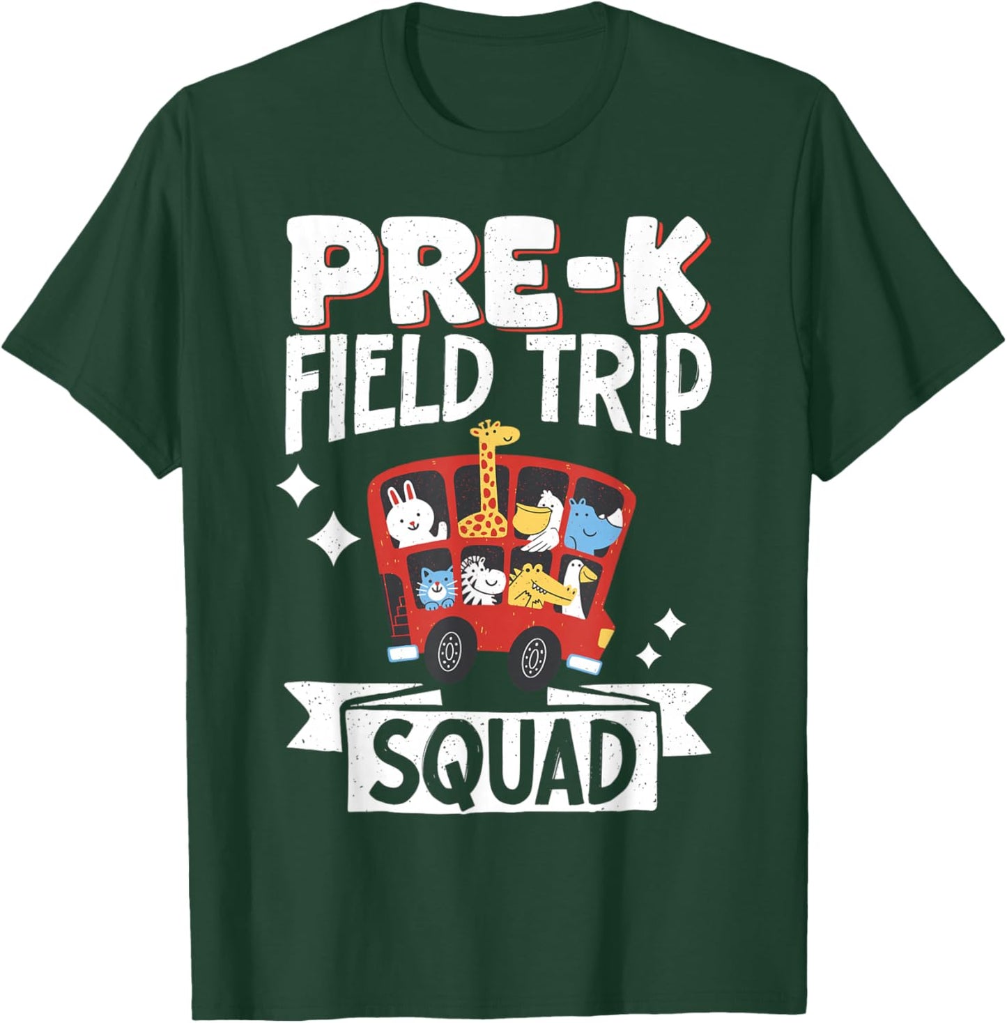 Pre-K Field Trip Squad T-Shirt - T-Shirt | Forest