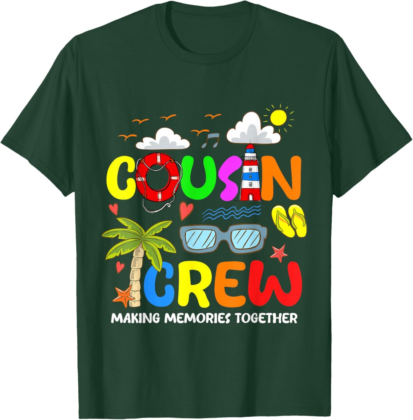 Cousin Cruise Summer Vacation Memories Trip Cousin Crew Kids T-Shirt - T-Shirt | Forest