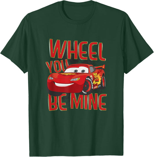 Disney Pixar Cars 2 Valentine's Day Wheel You Be Mine T-Shirt - T-Shirt | Forest