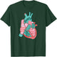 CVICU Cardiac Nurse Human Heart Anatomy Cardiology Biology T-Shirt - T-Shirt | Forest