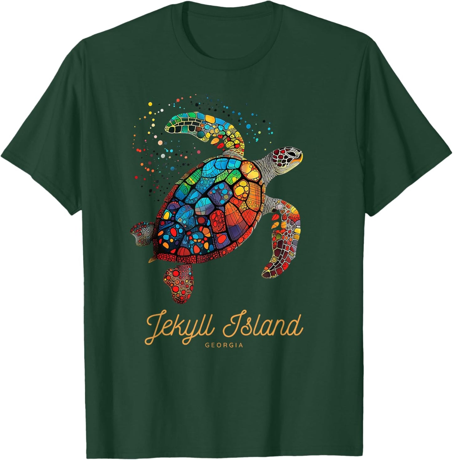 Jekyll Island GA Georgia Beach Vacation Sea Turtle T-Shirt - T-Shirt | Forest