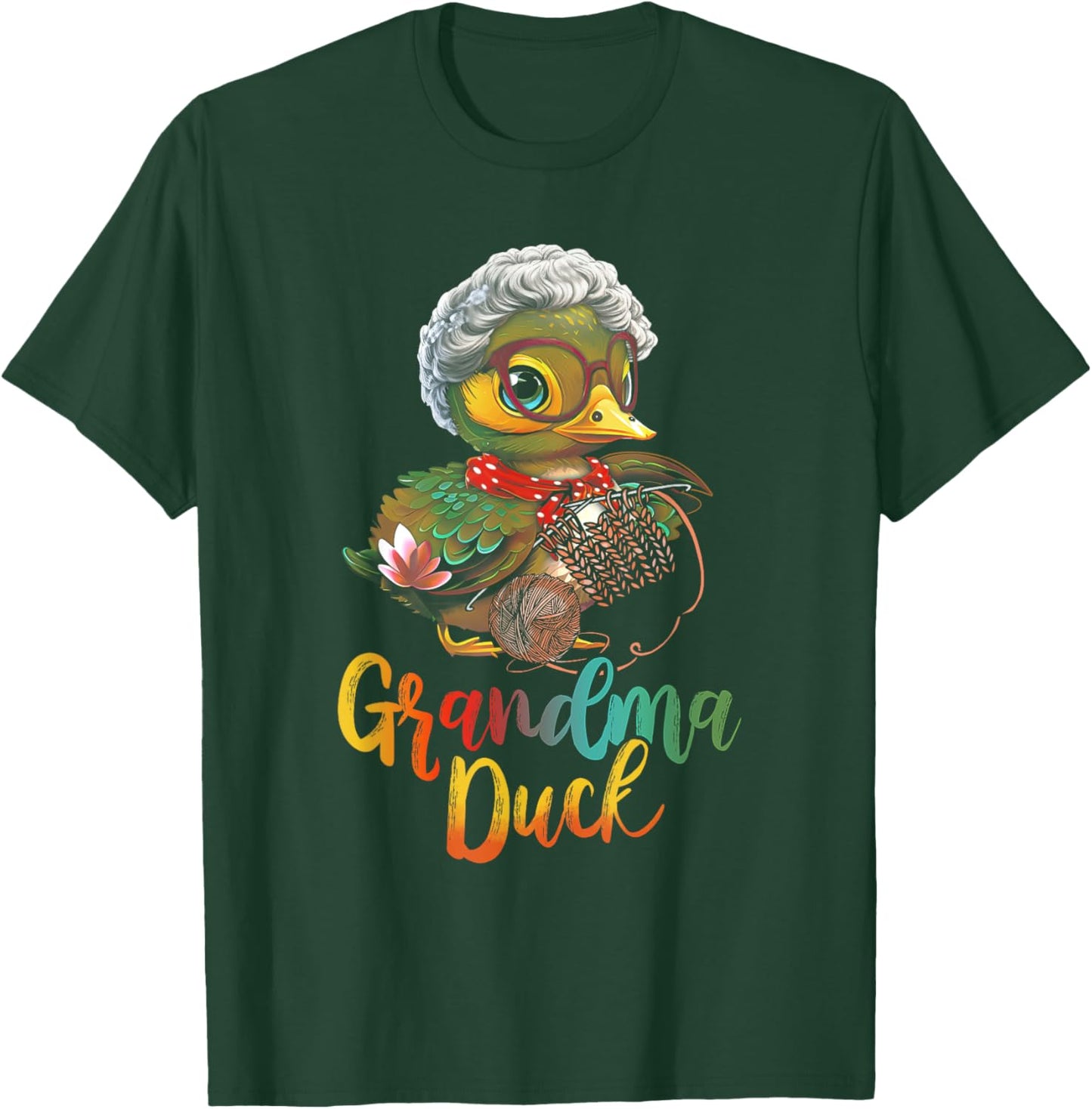 Grandma Duck Cute Grandmother Rubber Duck Grandparents Day T-Shirt - T-Shirt | Forest