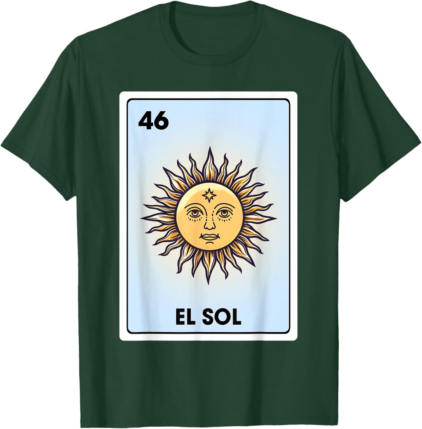 El Sol Mexican Sun Latina Chicana Chibi Bingo Card T-Shirt - T-Shirt | Forest