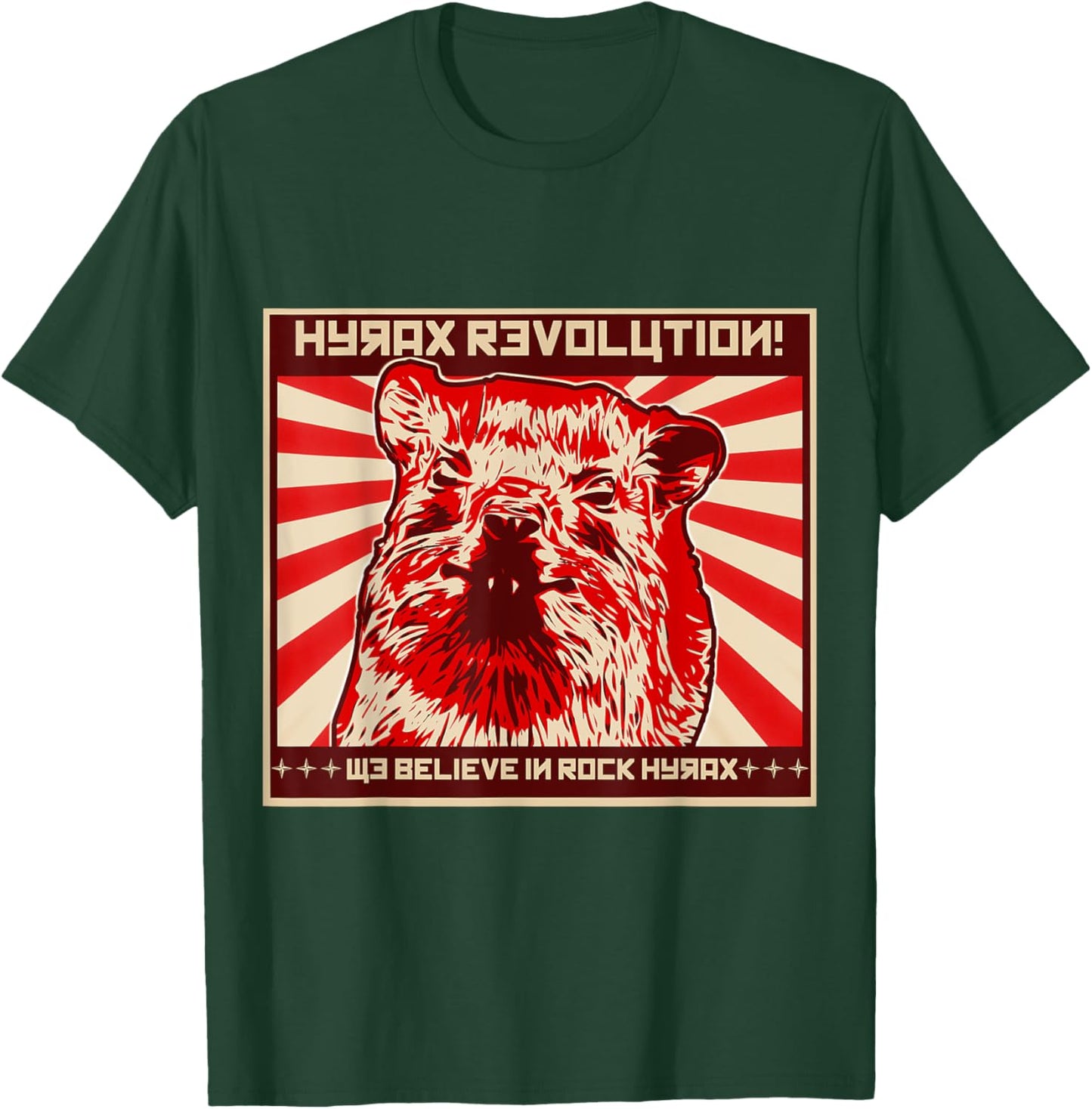Not an Elephant Rock Hyrax Revolution - Black - Small - -Adults - Short Sleeve - Classic Fit T-Shirt - T-Shirt | Forest