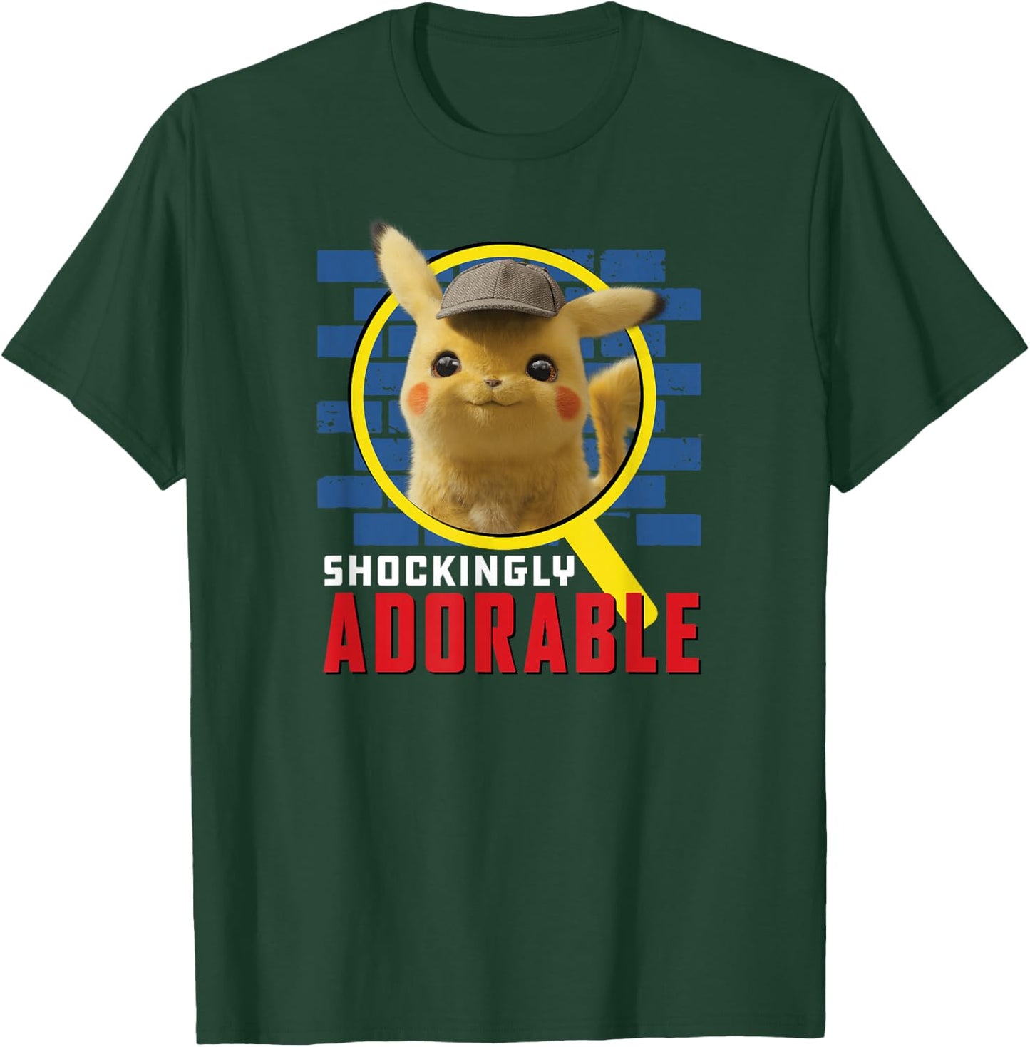 Detective Pikachu Shockingly Adorable T-Shirt - T-Shirt | Forest
