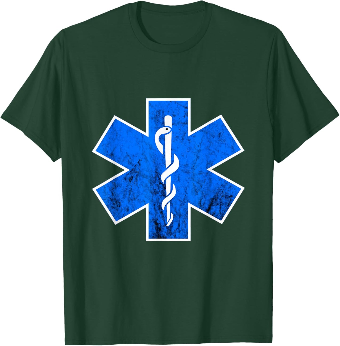 EMT Paramedic Star Of Life Emergency Medical Technician EMS T-Shirt - T-Shirt | Forest