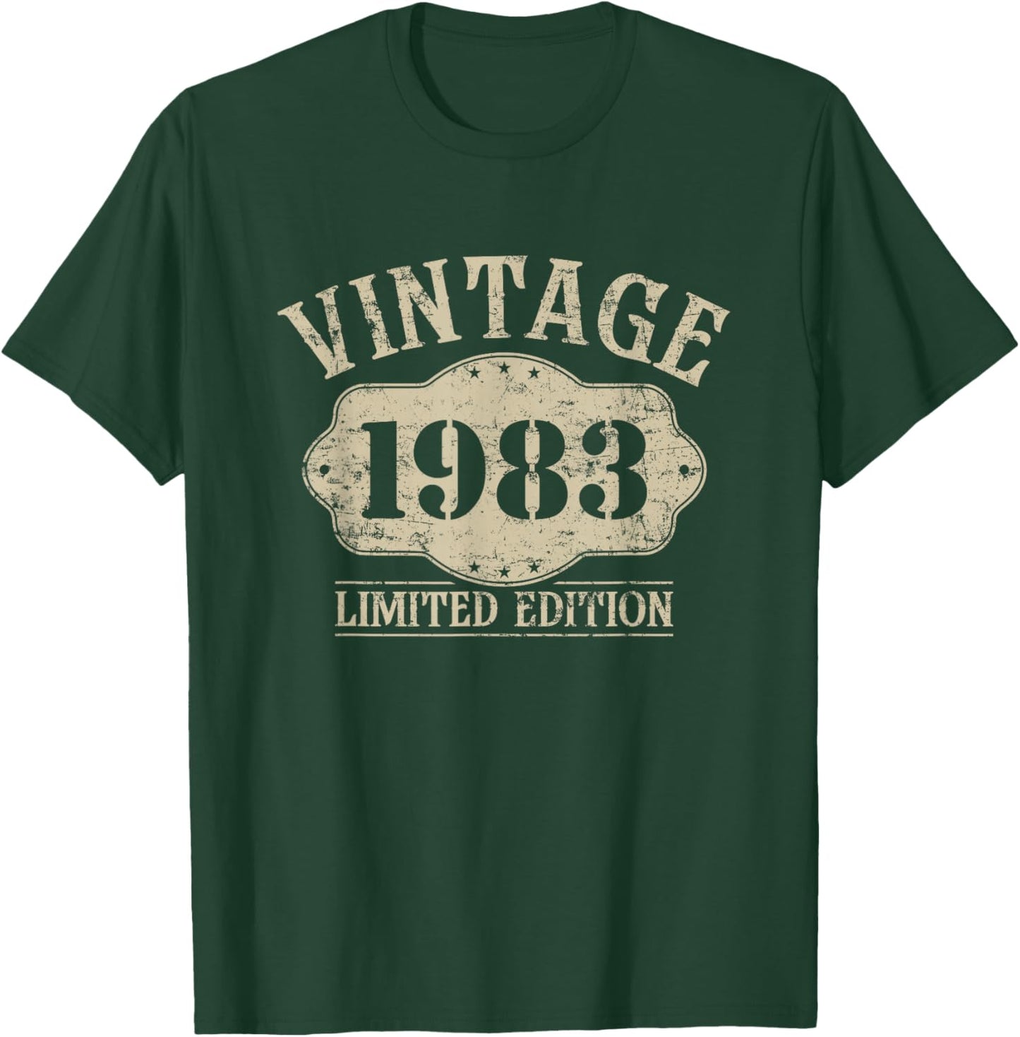 43th Birthday Born 1983 Limited Edition Vintage 1983 T-Shirt - T-Shirt | Forest
