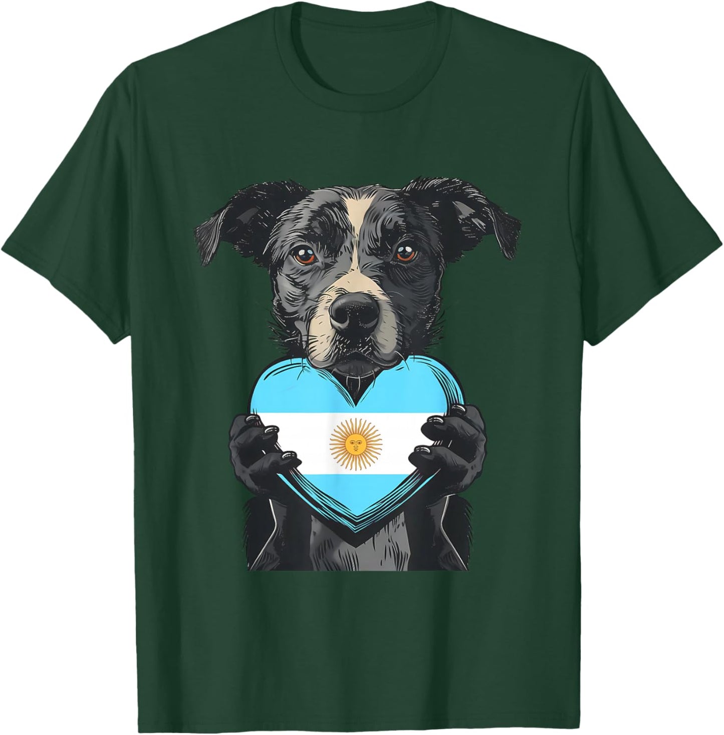 Argentina Heart Dog Argentinian Roots Argentinian Pride T-Shirt - T-Shirt | Forest