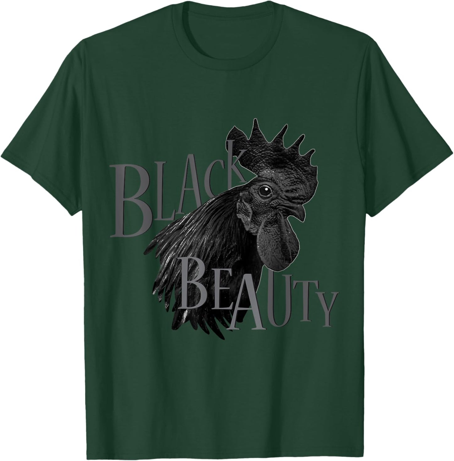 Ayam Cemani - Rooster - Chickens T-Shirt - T-Shirt | Forest