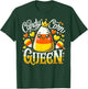 Candy Corn Queen Halloween Party Cute Costume Funny T-Shirt - T-Shirt | Forest